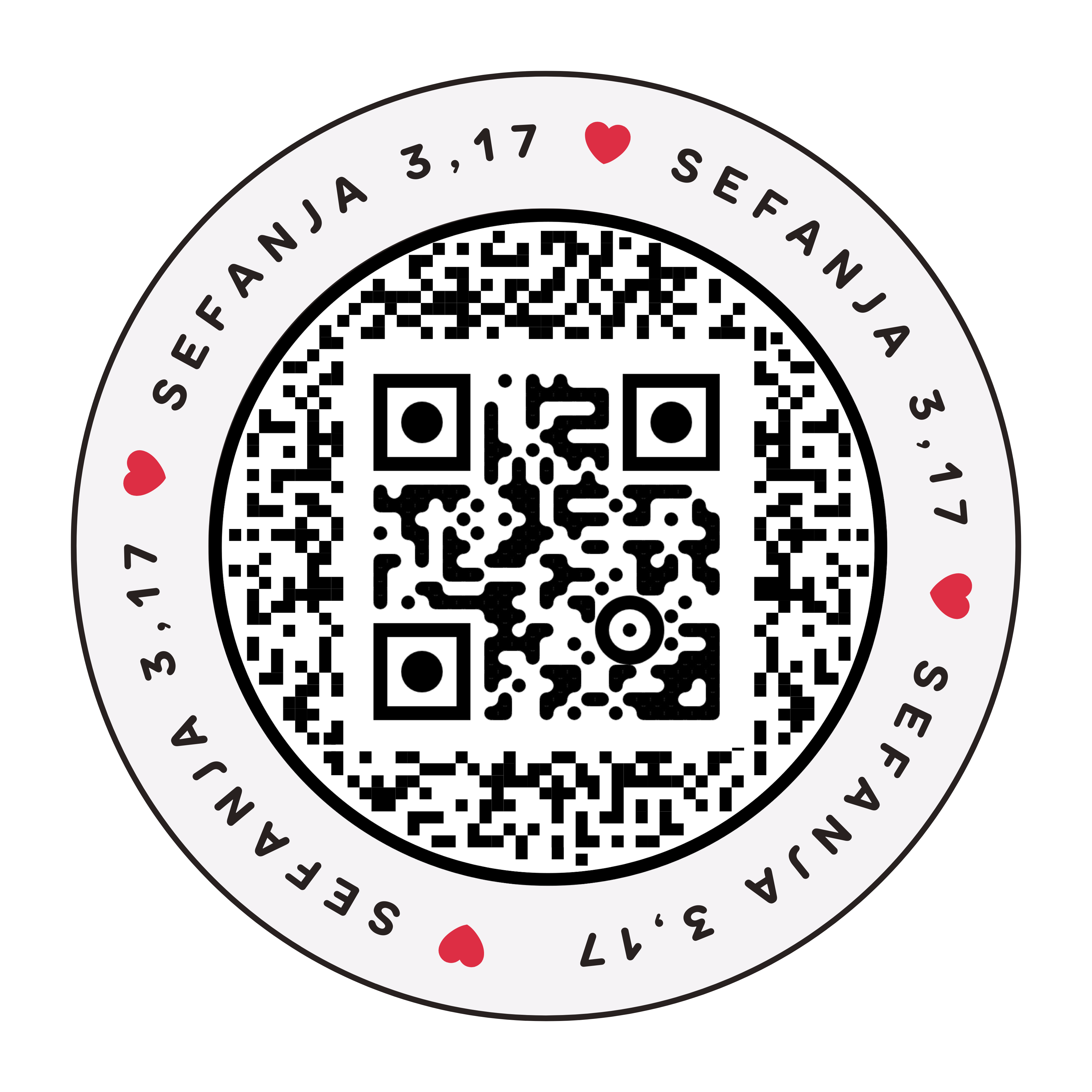 Sef 3:17 sticker